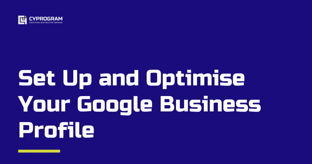 Google Business Profile setup cover