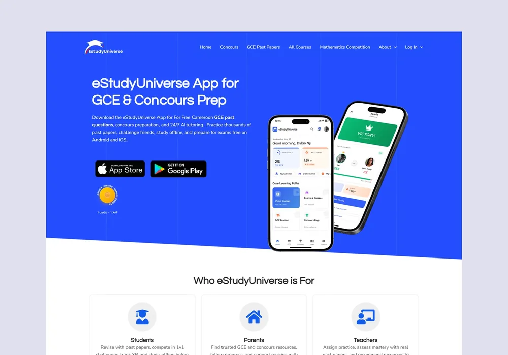 EstudyUniverse website designed by Cyprogram