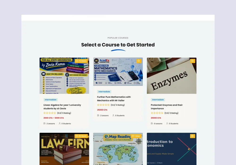 AcadEx Cognitive website designed by Cyprogram