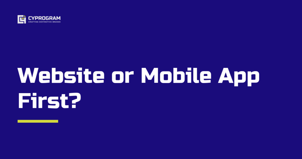 Website or app first cover